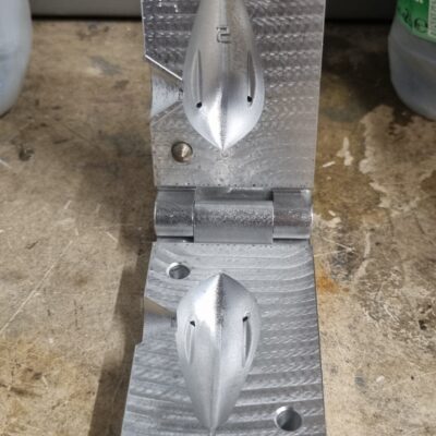 5oz Dumpy Hinge + Handles CNC Mould